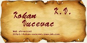 Kokan Vučevac vizit kartica